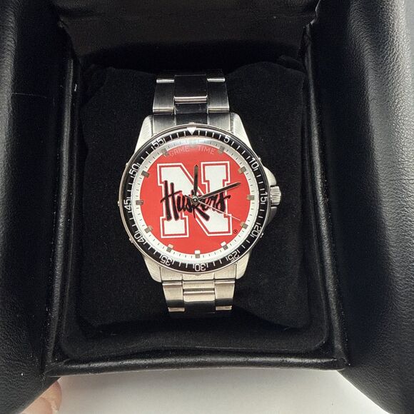 Game Time Coach Series Nebraska Huskers Two Tone Mens Watch New Battery Quartz main image 5